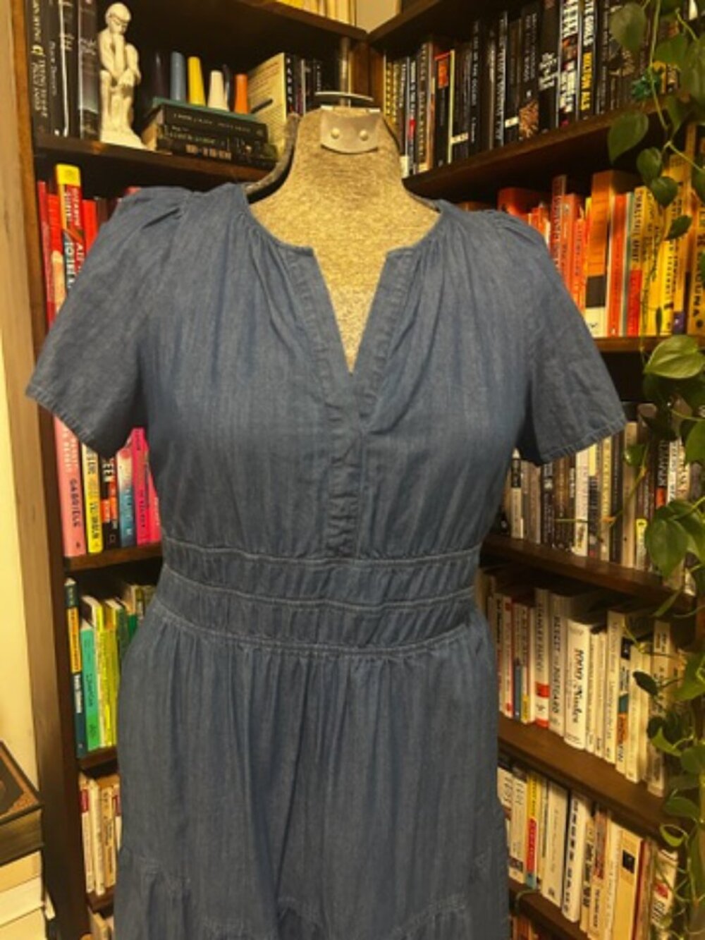 Tommy Hilfiger Blue Chambray Maxi Dress - Picture 2 of 4